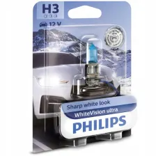 Philips Żarówka H3 White Vision Ultra Biała 12/55