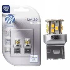 2x Żarówka W21w Led Osram M-tech T20 Retrofit 7505 Biała